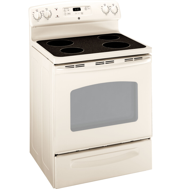 GE 30" Free-Standing Electric Range Bisque JBP64DMCC Picture 1