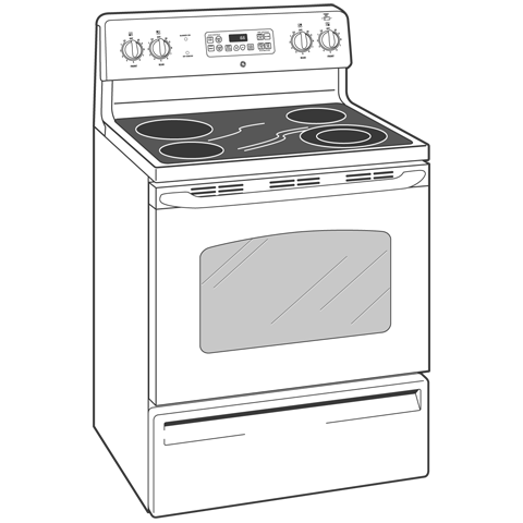 30" Free-Standing Electric Range view 2
