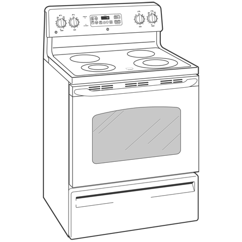 30" Free-Standing Electric Range view 2