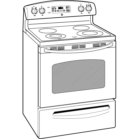 30" Free-Standing Electric Range view 2