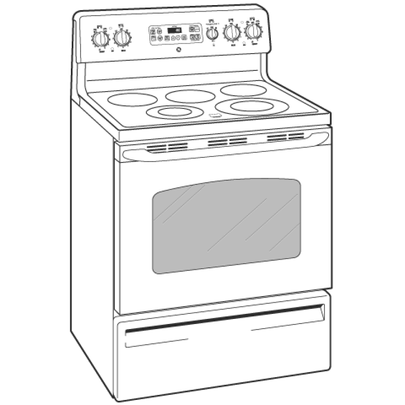30" Free-Standing Electric Range JBP80CKCC