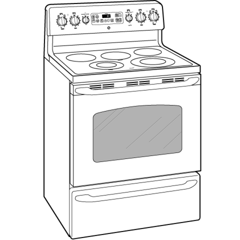 30" Free-Standing Electric Range JBP81BLBB