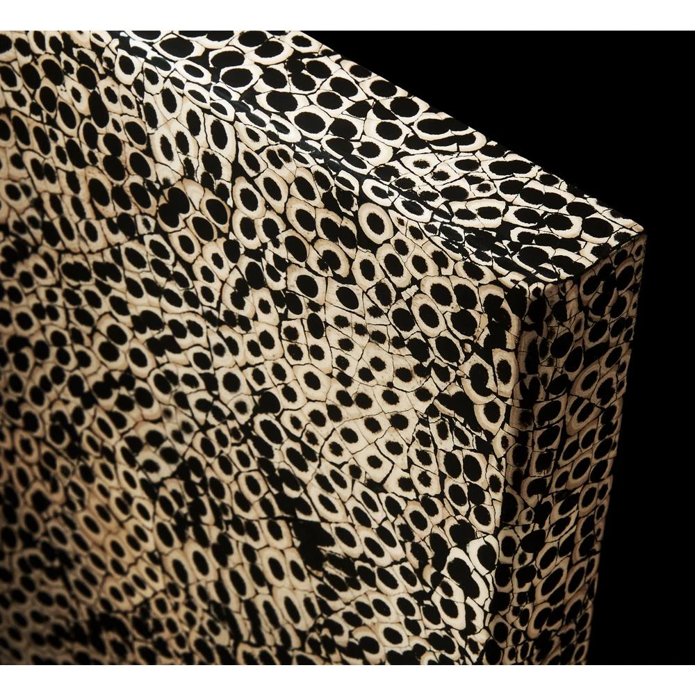 24" Elements Collection Eggshell Snakeskin Black Custom Column Panel JBREBLACK24