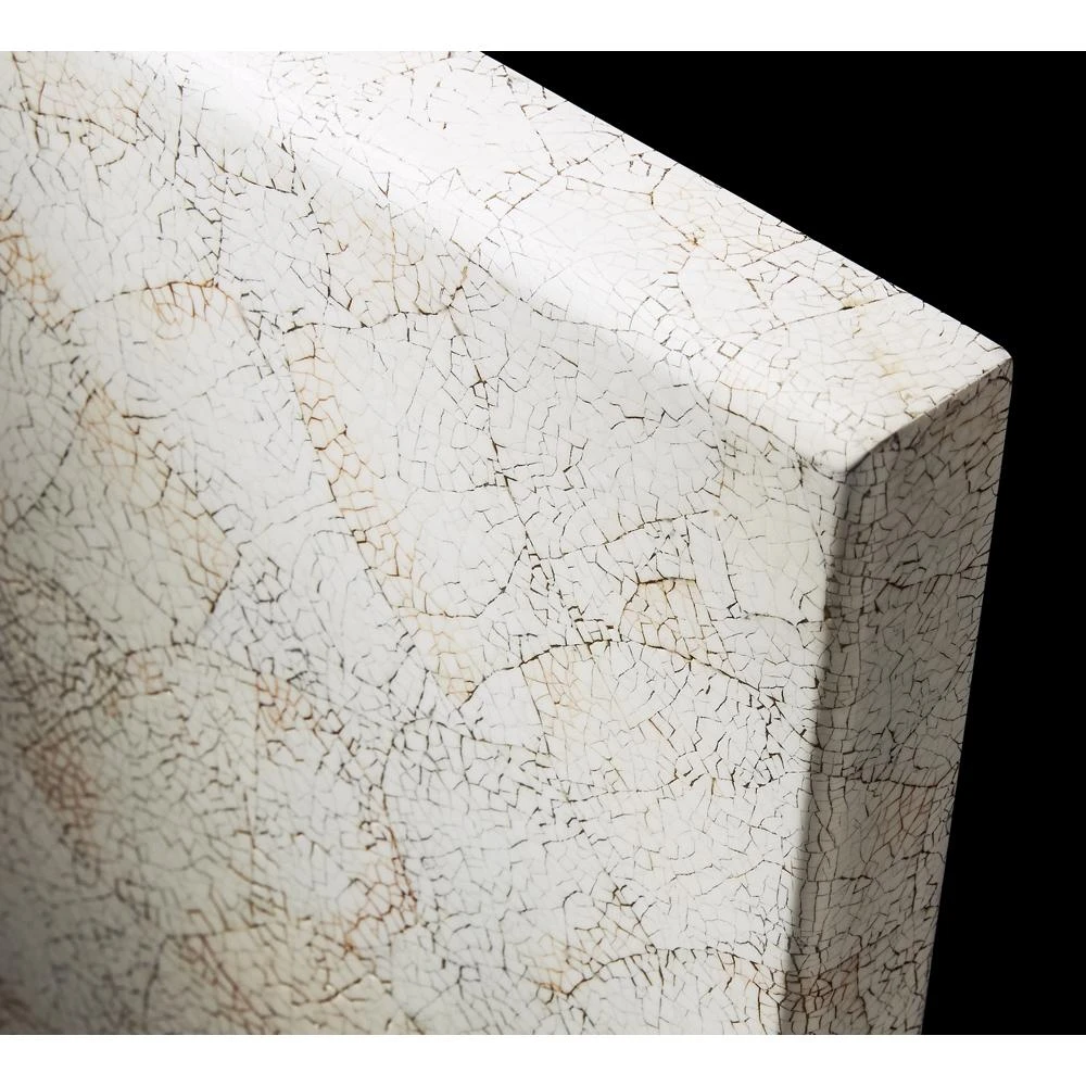 24" Elements Collection Eggshell Crackle Sepia Custom Column Panel JBRESEPIA24