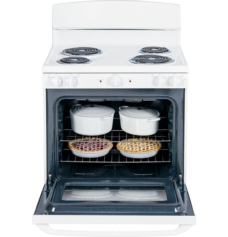 30" Free-Standing Electric Range JBS45DFWW, product image 3 of 14
