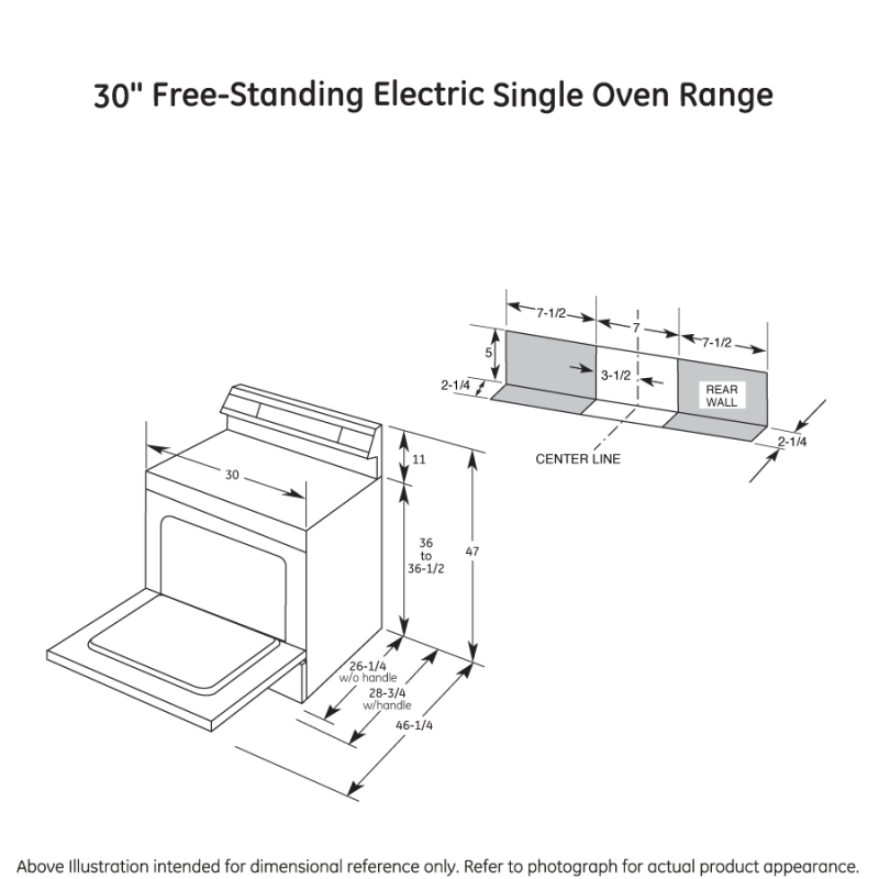 30" Free-Standing Electric Range JBS45DFWW, product image 14 of 14