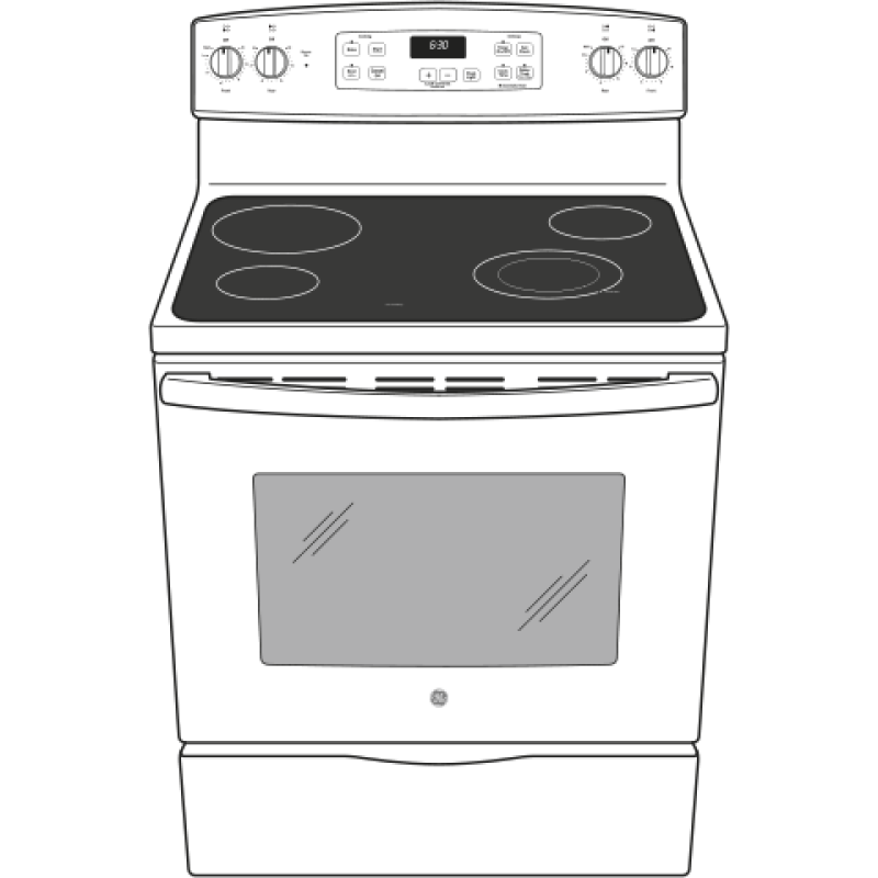30" Free-Standing Electric Range JBS60DKWW