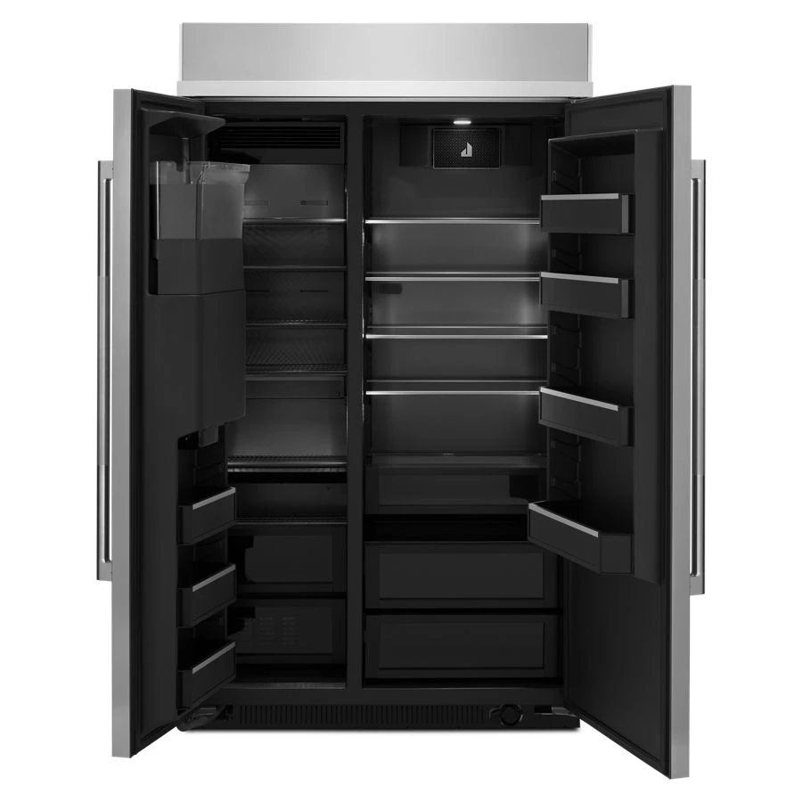 RISE 48" Built-In Side-By-Side Refrigerator with External Ice and Water Dispenser JBSS48E22L