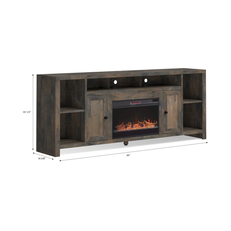 Joshua Creek 84" Fireplace Console JC5284BNW