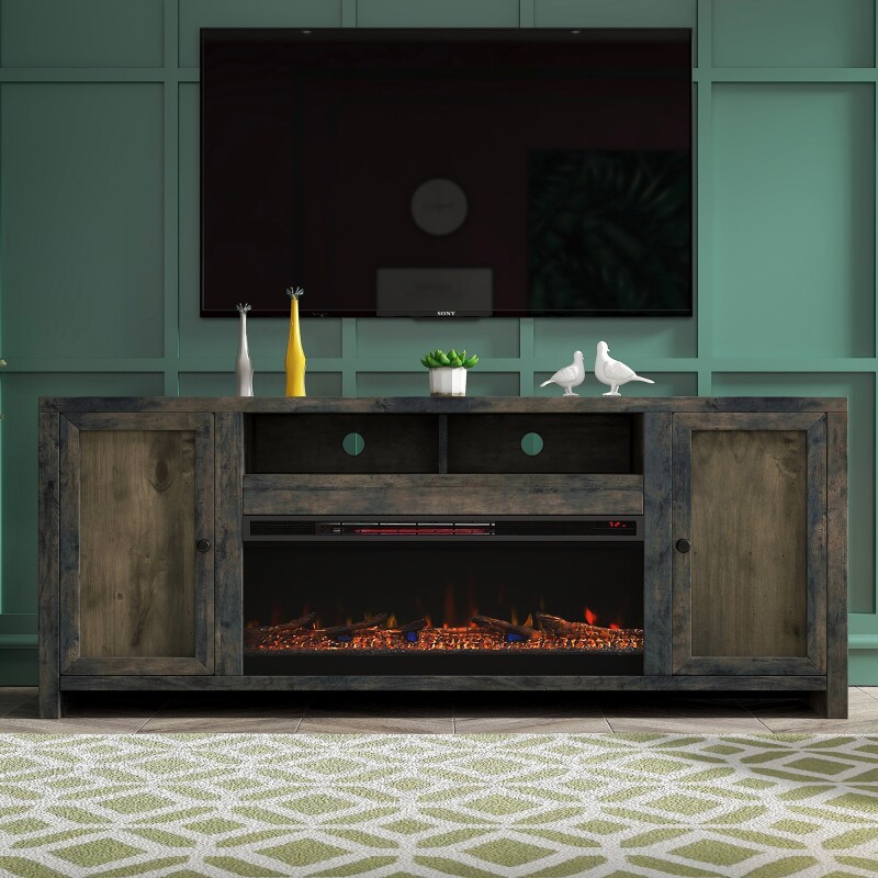 Joshua Creek 84" Fireplace Console JC5401BNW