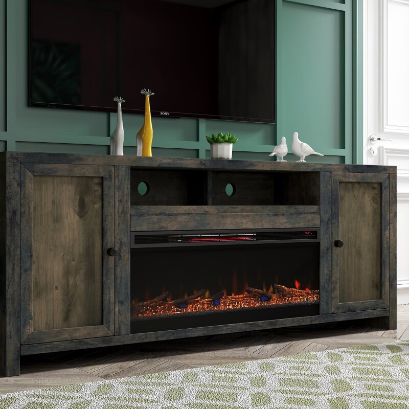 Joshua Creek 84" Fireplace Console JC5401BNW