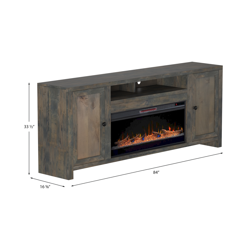 Joshua Creek 84" Fireplace Console JC5401BNW