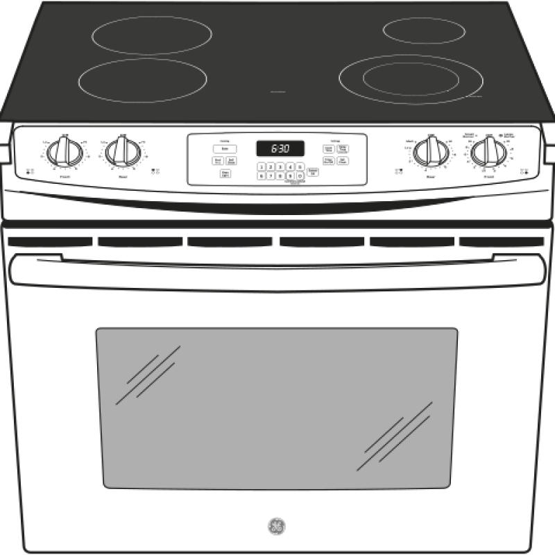 30" Drop-In Electric Range JD630DFBB