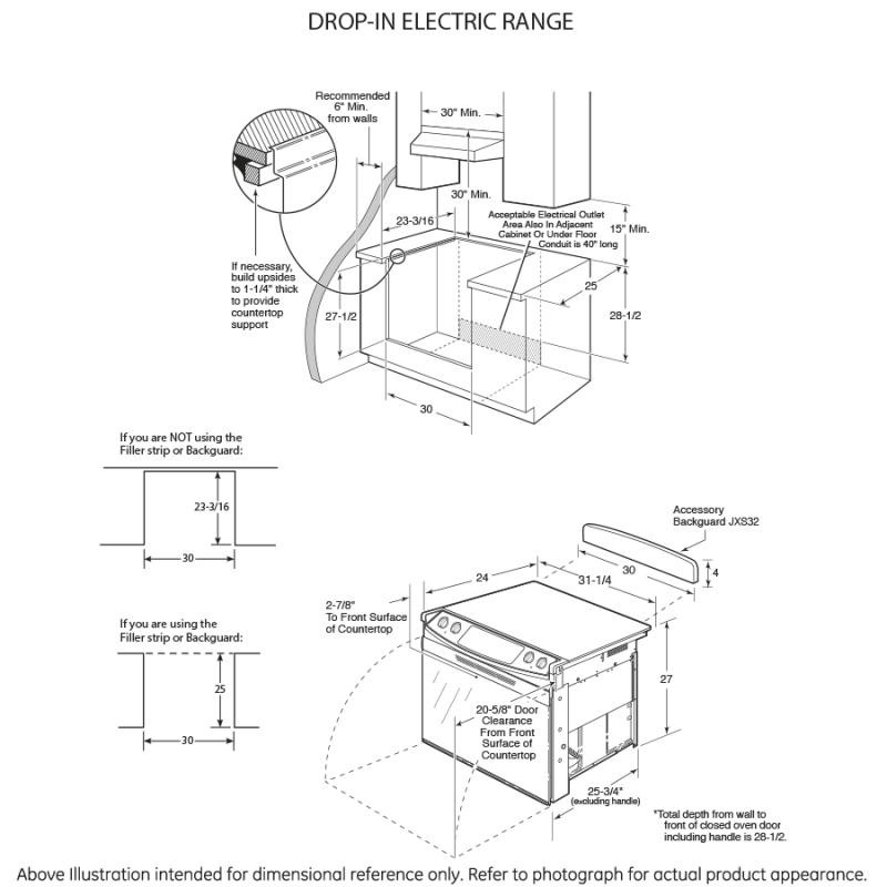30" Drop-In Electric Range JD630SFSS