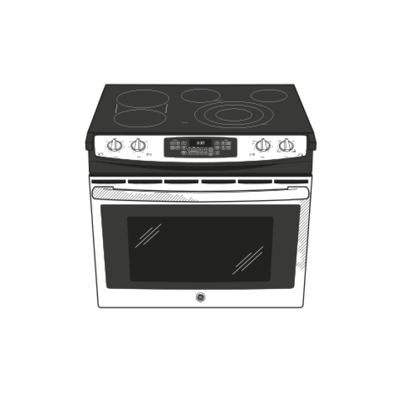 30" Drop-In Electric Convection Range JD750SFSS