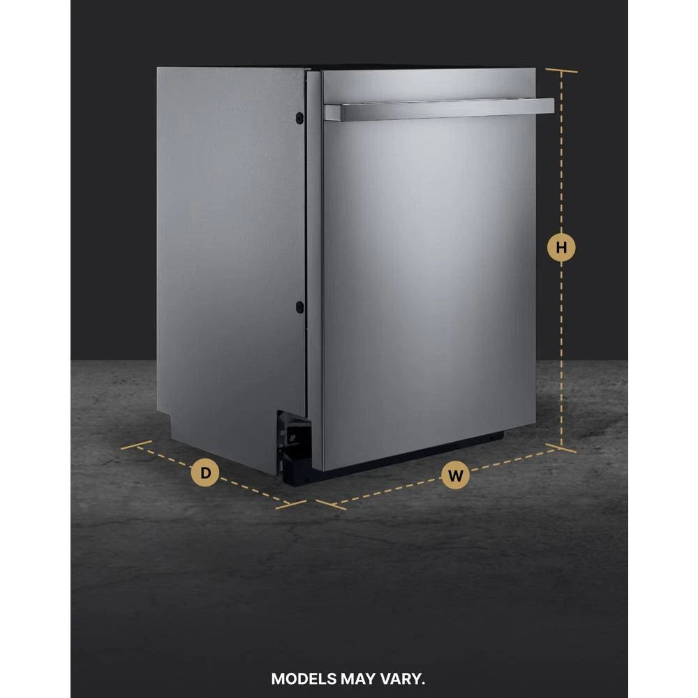 24" Noir™ Fully Integrated Dishwasher With 3rd Level Rack With Wash JDAF5924RM