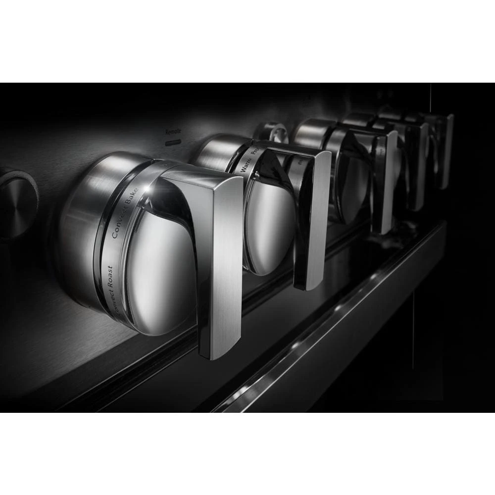 NOIR™ 36" Dual-Fuel Professional Range with Chrome-Infused Griddle JDRP536HM