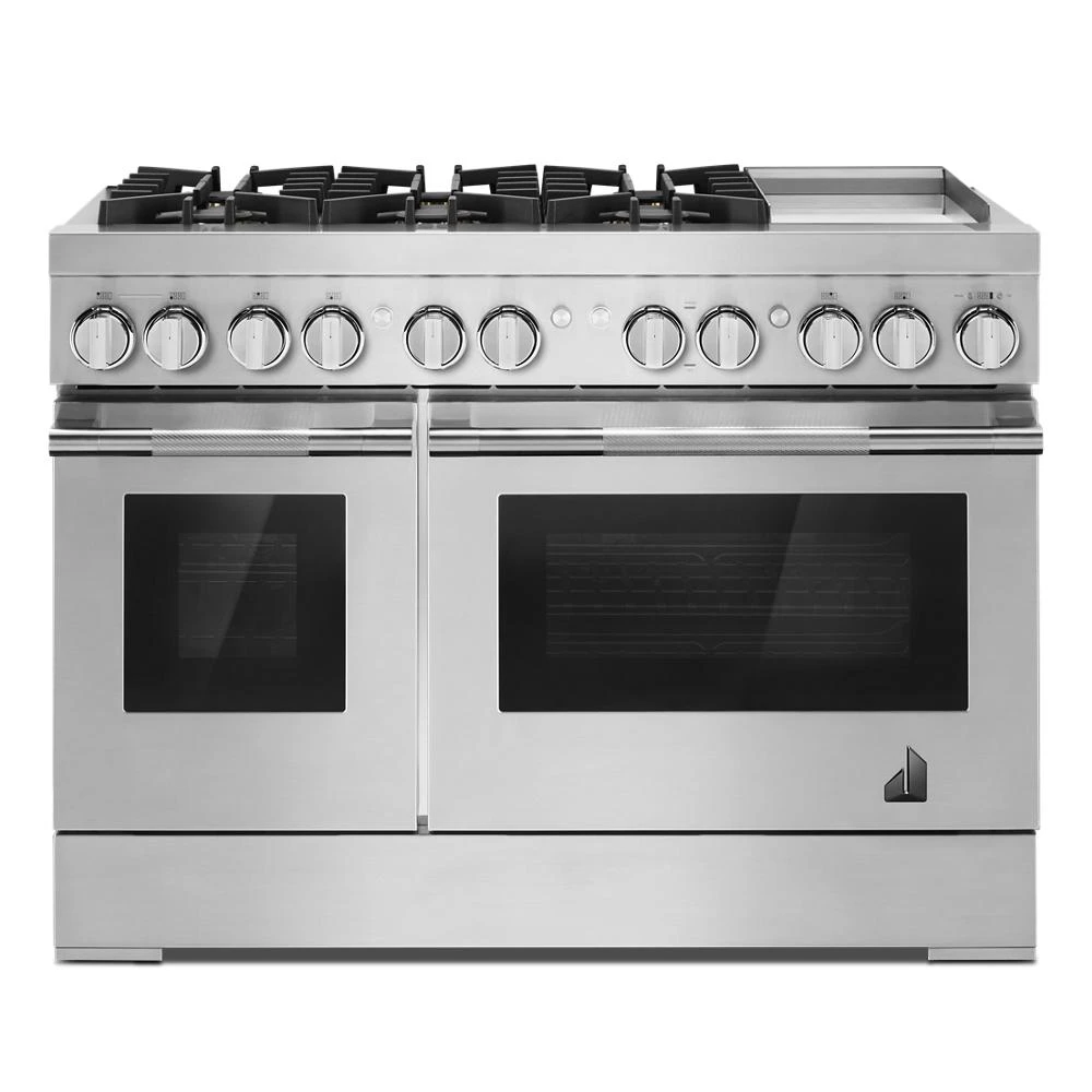 RISE™ 48" Dual-Fuel Professional Range with Chrome-Infused Griddle JDRP548HL