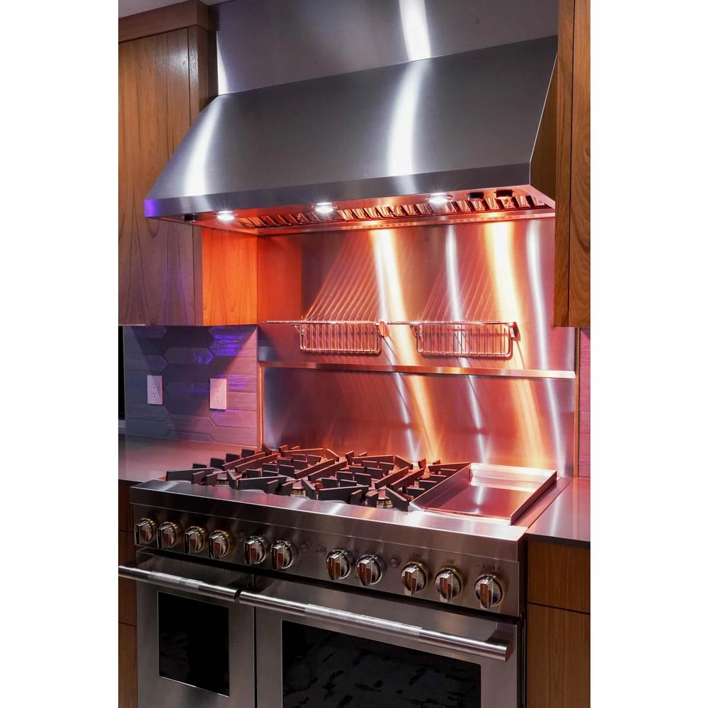 RISE™ 48" Dual-Fuel Professional Range with Chrome-Infused Griddle JDRP548HL