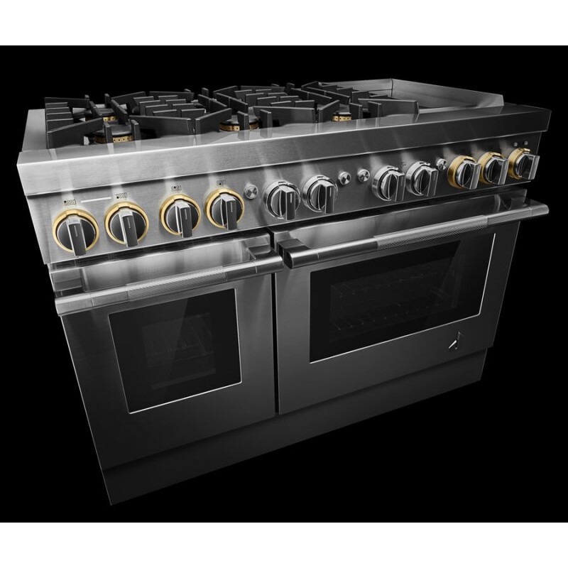 RISE 48" Dual-Fuel Professional Range with Chrome-Infused Griddle JDRP548HL
