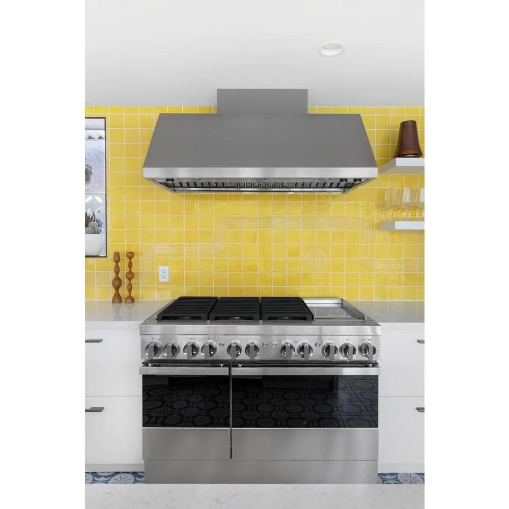 NOIR™ 48" Dual-Fuel Professional Range with Chrome-Infused Griddle JDRP548HM