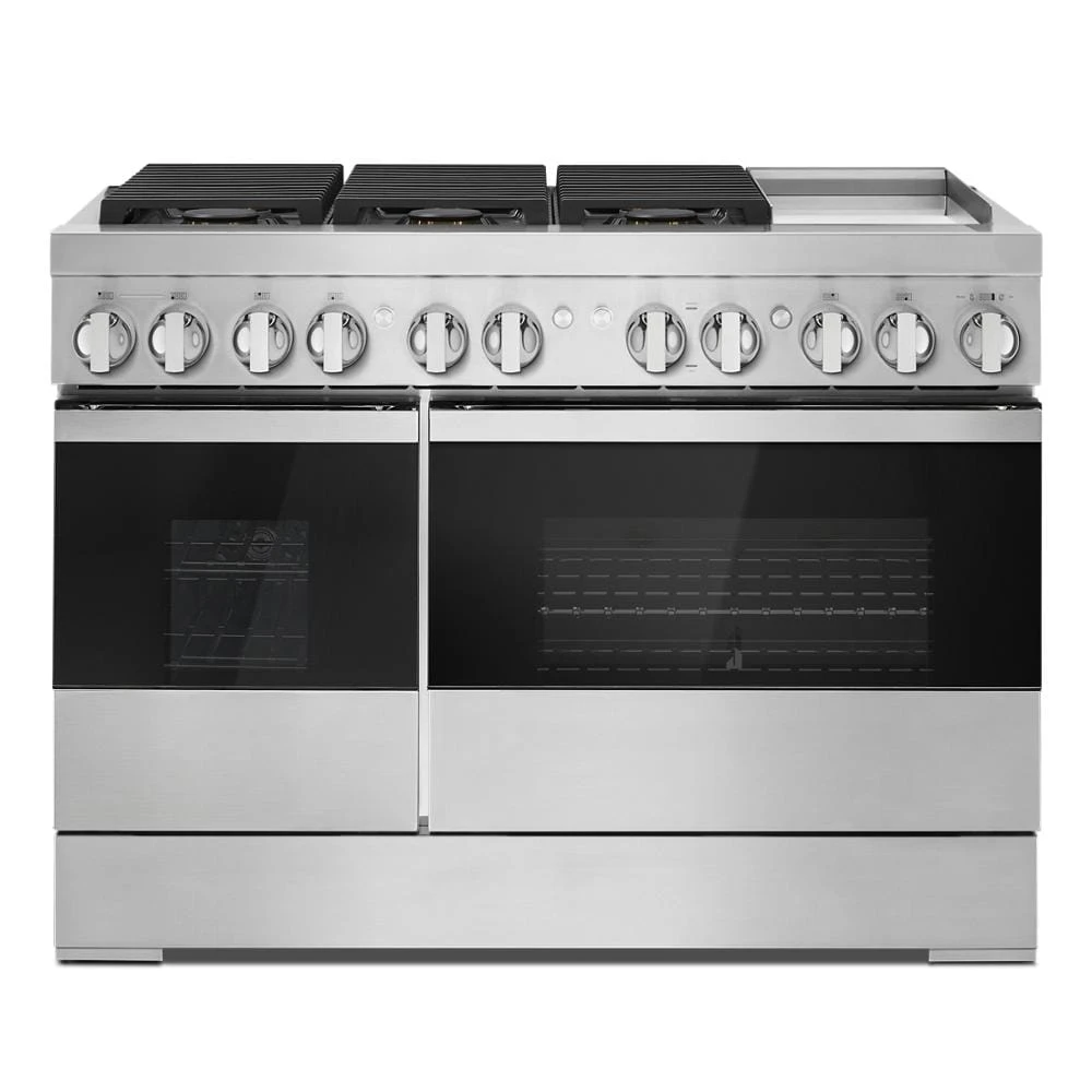 NOIR™ 48" Dual-Fuel Professional Range with Chrome-Infused Griddle JDRP548HM