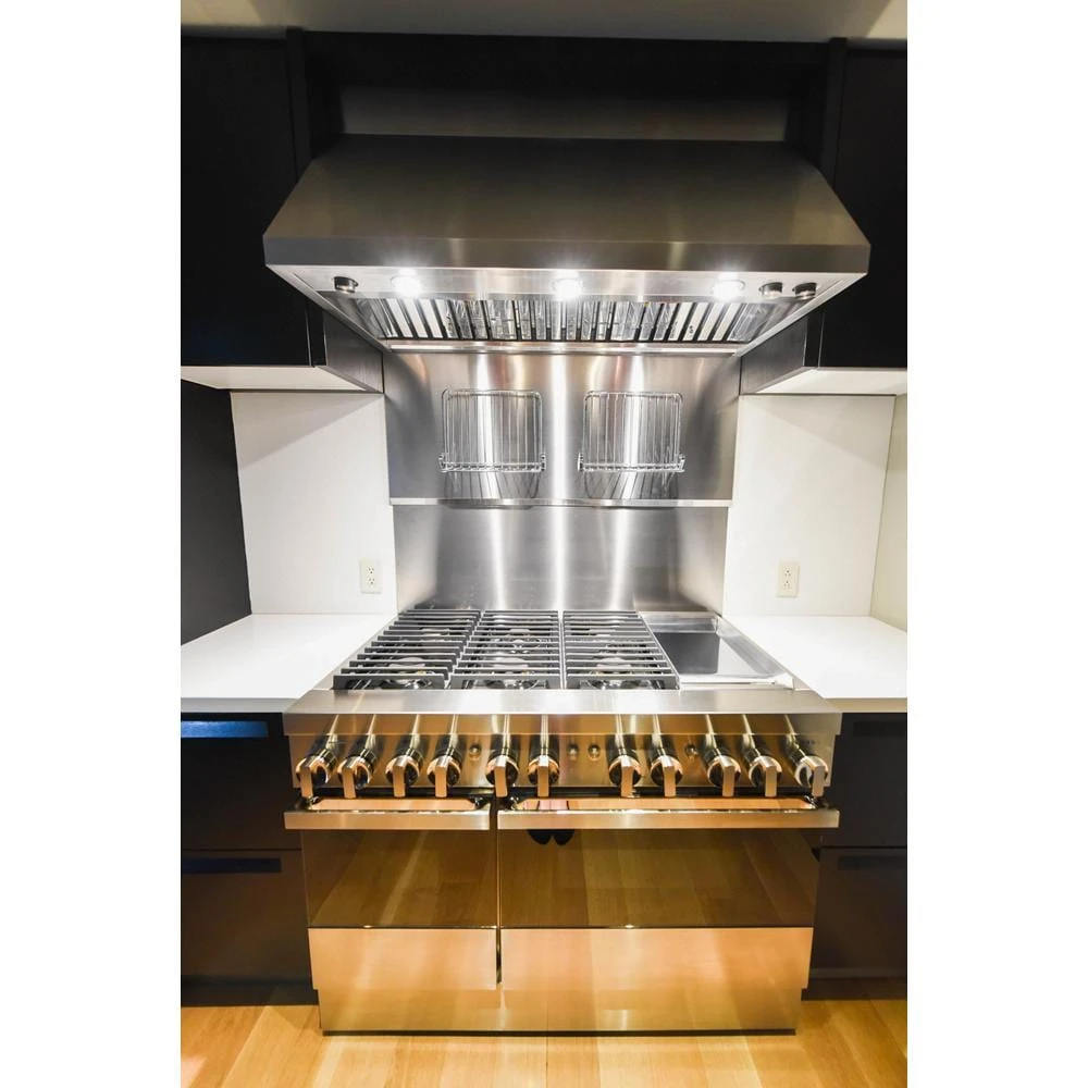 NOIR™ 48" Dual-Fuel Professional Range with Chrome-Infused Griddle JDRP548HM