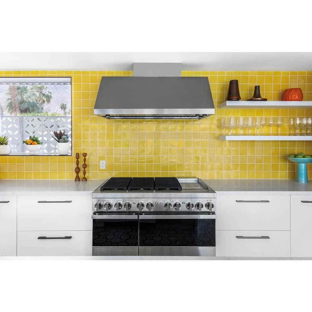 NOIR™ 48" Dual-Fuel Professional Range with Chrome-Infused Griddle JDRP548HM