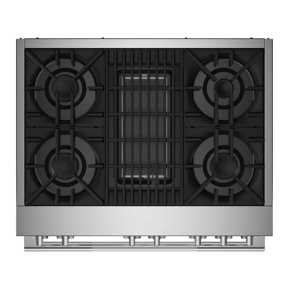 RISE™ 36" Dual-Fuel Professional Range with Gas Grill JDRP636HL