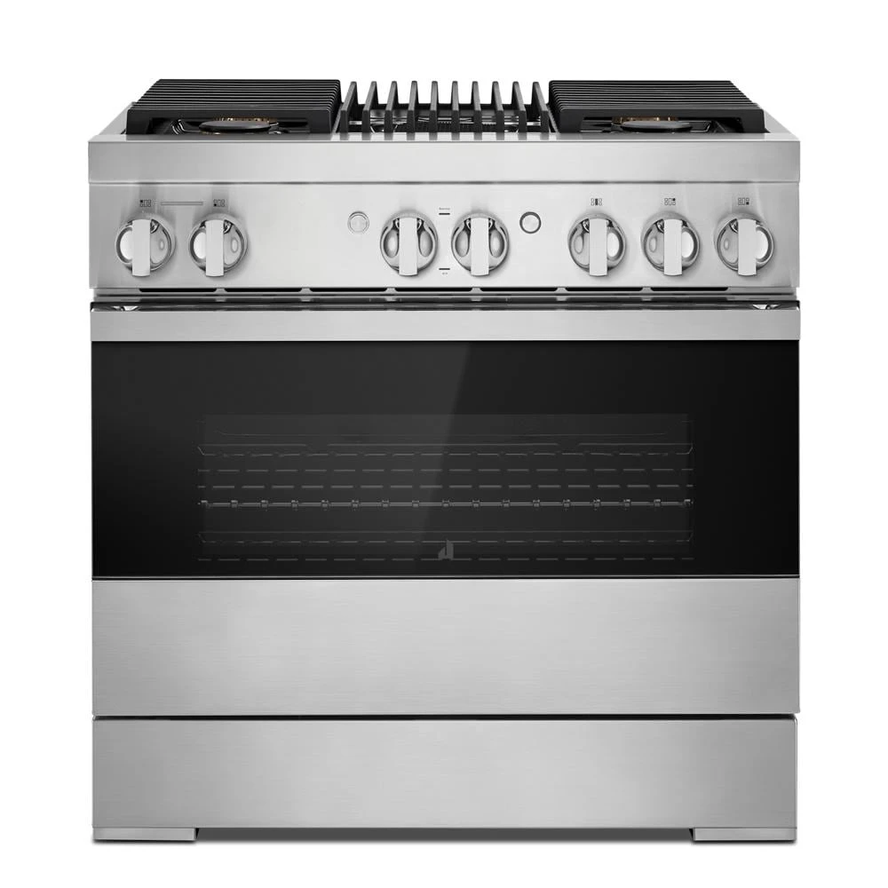 RISE™ 36" Dual-Fuel Professional Range with Gas Grill JDRP636HL