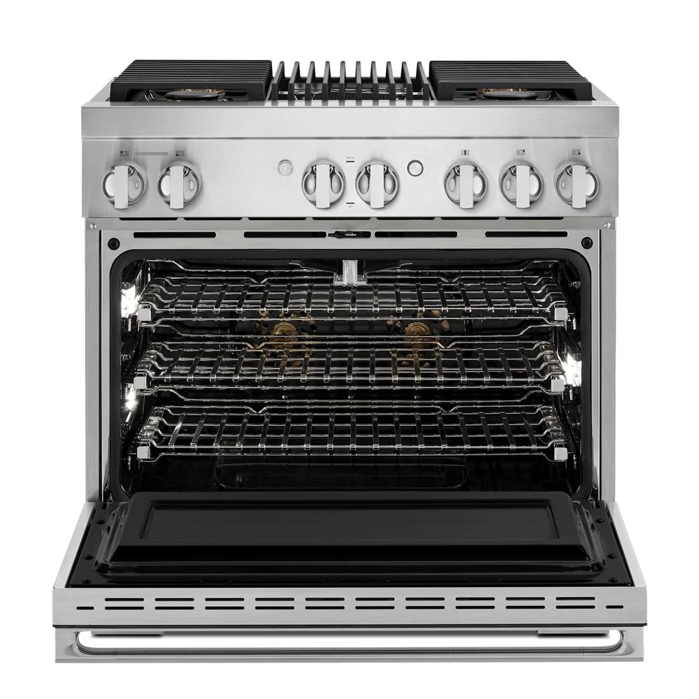 NOIR™ 36" Dual-Fuel Professional Range with Gas Grill JDRP636HM