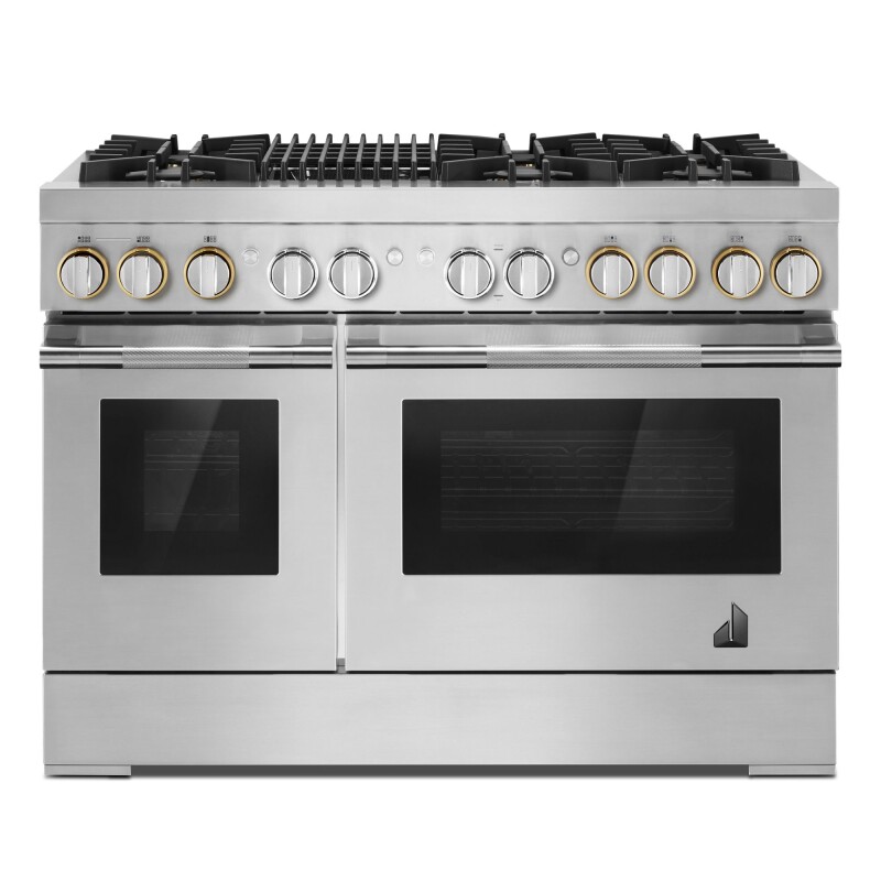JennAir RISE™ 48" Dual-Fuel Professional-Style Range with Grill Stainless Steel JDRP648HL Picture 1