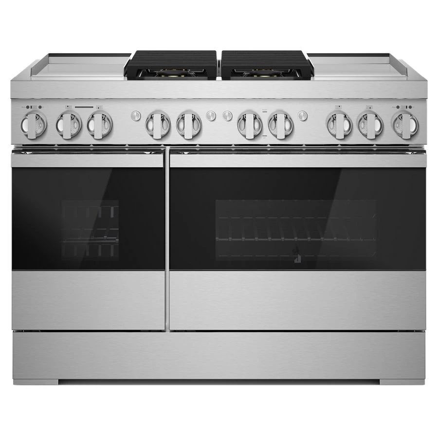 NOIR 48" Dual-Fuel Professional Range with Dual Chrome-Infused Griddles JDRP848HM
