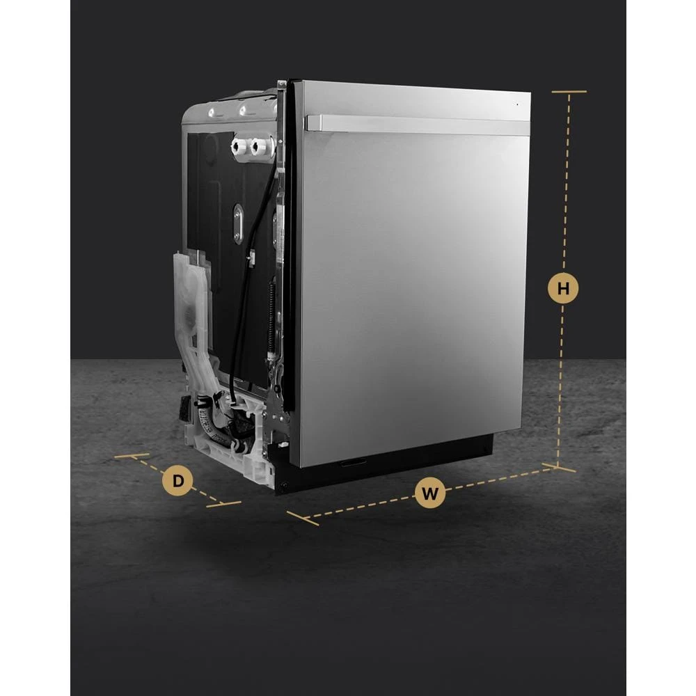 NOIR™ 24" Built-In Dishwasher with Precise Fit 3rd Rack for Cutlery with Plasma Coating, 39 dBA JDTS3924SM