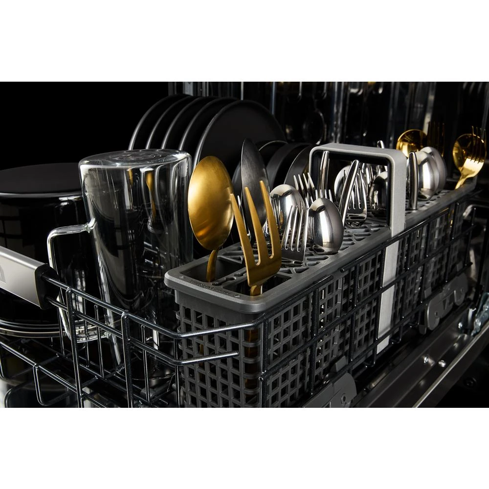 NOIR™ 24" Built-In Dishwasher with Precise Fit 3rd Rack for Cutlery with Plasma Coating, 39 dBA JDTS3924SM