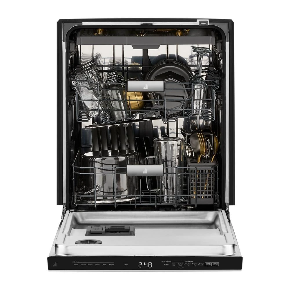 Pocket Handle 24" Built-in Dishwasher With Precise Fit 3rd Rack For Cutlery With Plasma Coating, 39 Dba JDTS3924SP