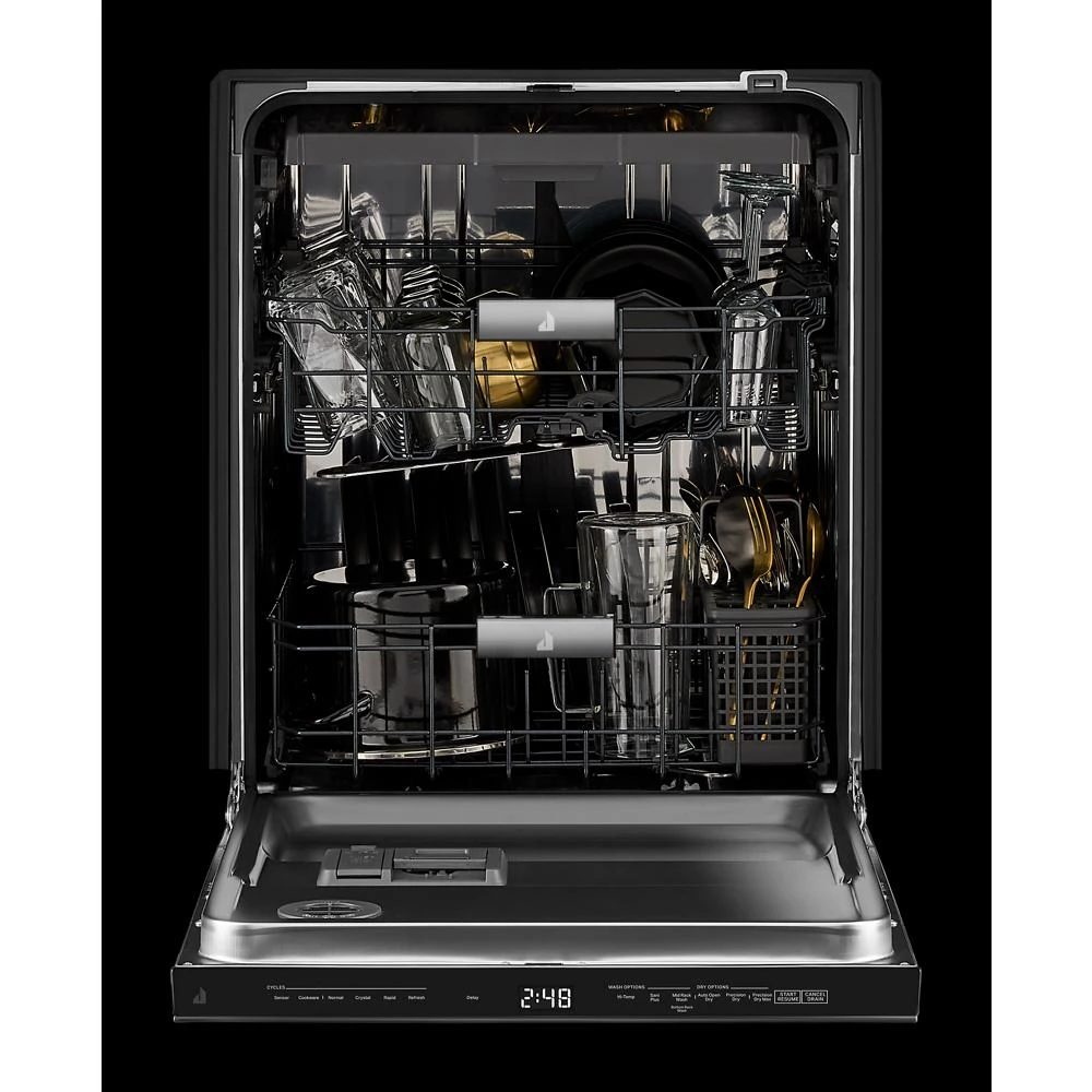 Pocket Handle 24" Built-in Dishwasher With Precise Fit 3rd Rack For Cutlery With Plasma Coating, 39 Dba JDTS3924SP