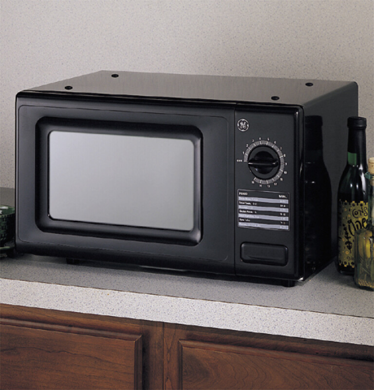 Compact .7 Cu.Ft. Capacity, 700 Watt Microwave Oven with Mechanical Dial Control JE710BA