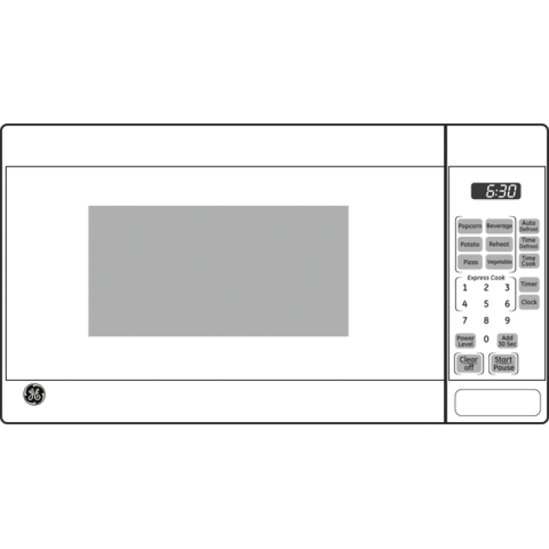 0.7 Cu. Ft. Capacity Countertop Microwave Oven JE740DRWW, product image 7 of 7