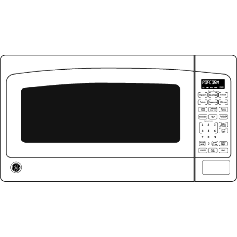 1.8 Cu. Ft. Countertop Microwave Oven JEB1860DMBB, product image 3 of 4