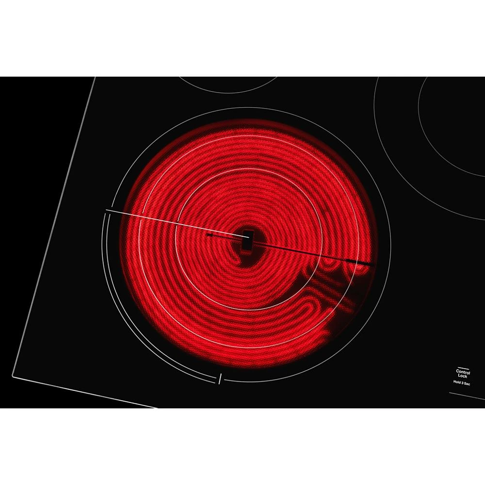 Black Floating Glass 36" JX3™ Electric Downdraft Cooktop JED3536GB