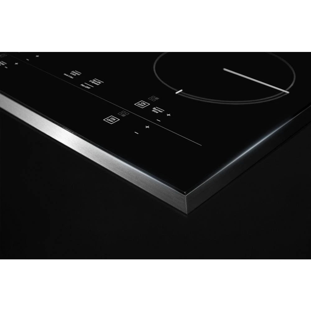 Black Floating Glass 36" JX3™ Electric Downdraft Cooktop JED3536GB