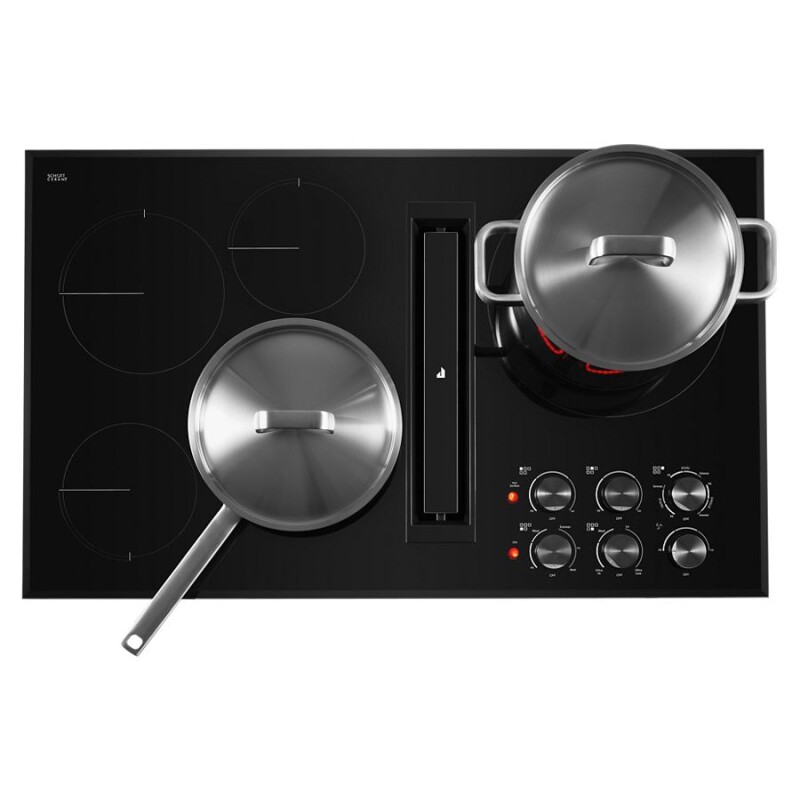 Floating Glass 36" JX3 Electric Downdraft Cooktop JED3536GB