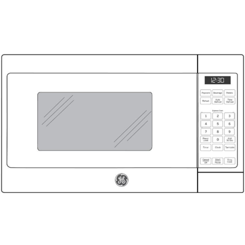 0.7 Cu. Ft. Spacemaker Countertop Microwave Oven JEM3072DHBB