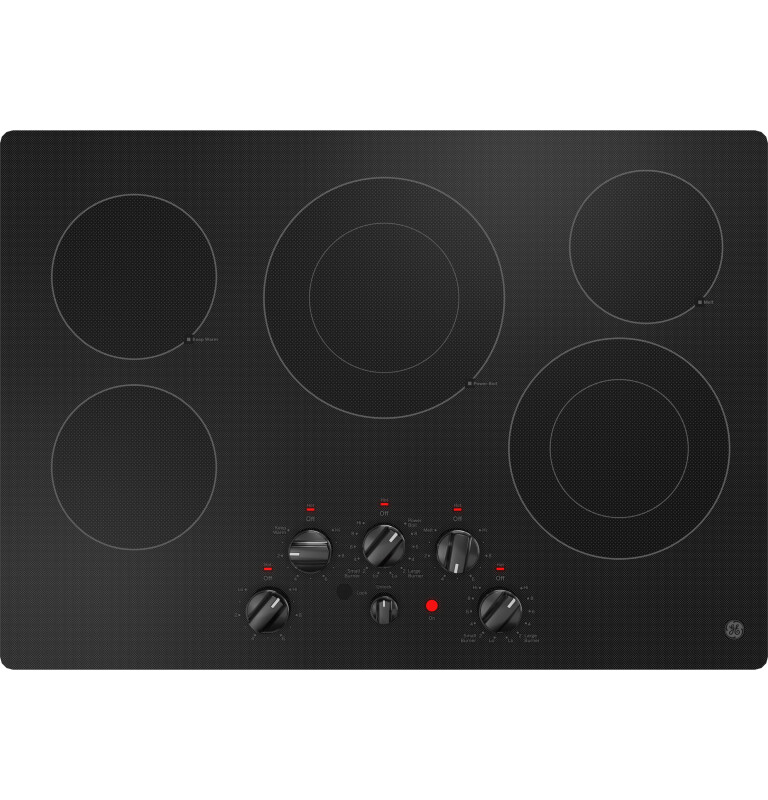 30" Built-In knob Control Electric Cooktop JEP5030DTBB