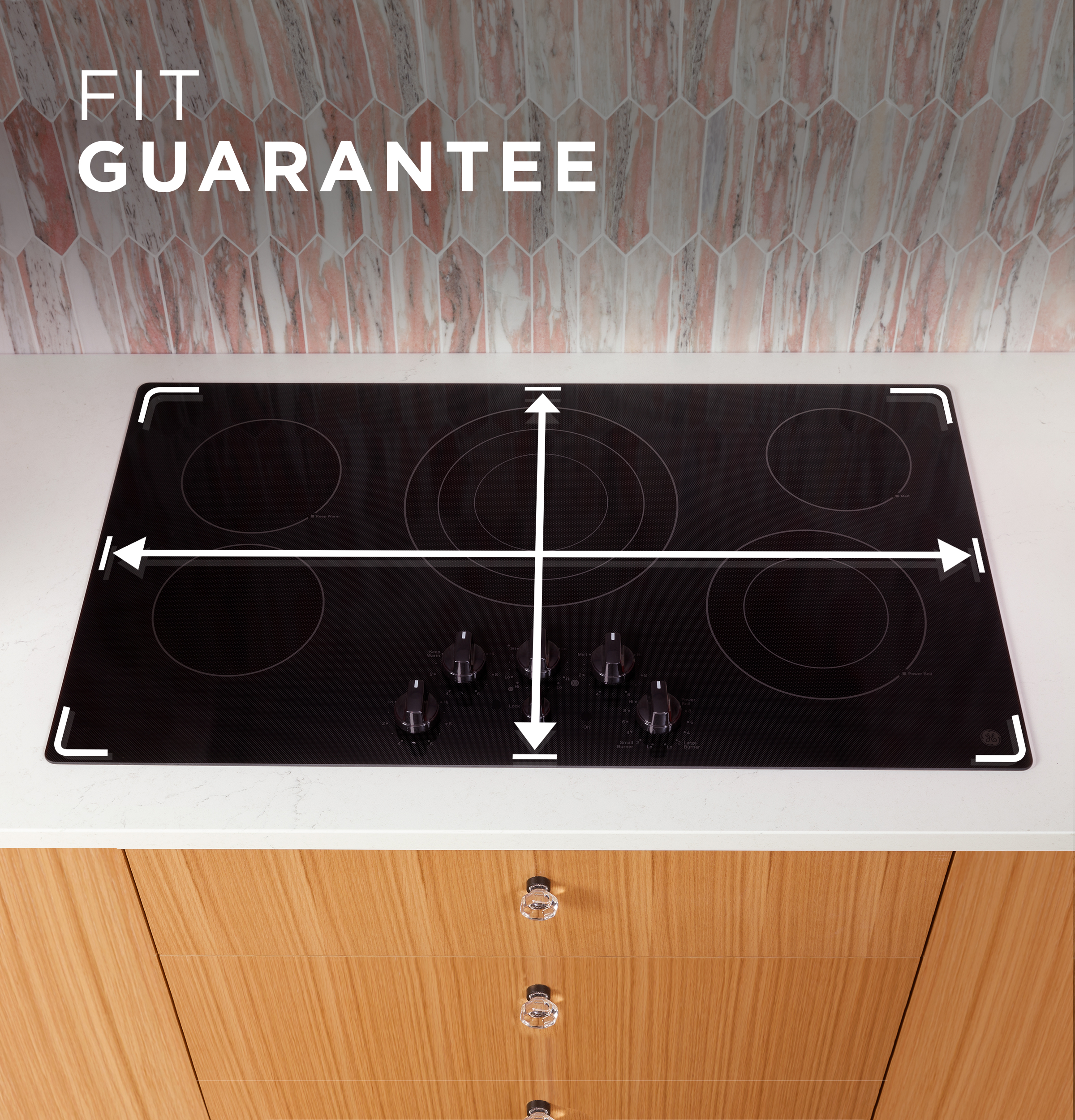 30" Built-In knob Control Electric Cooktop view 6