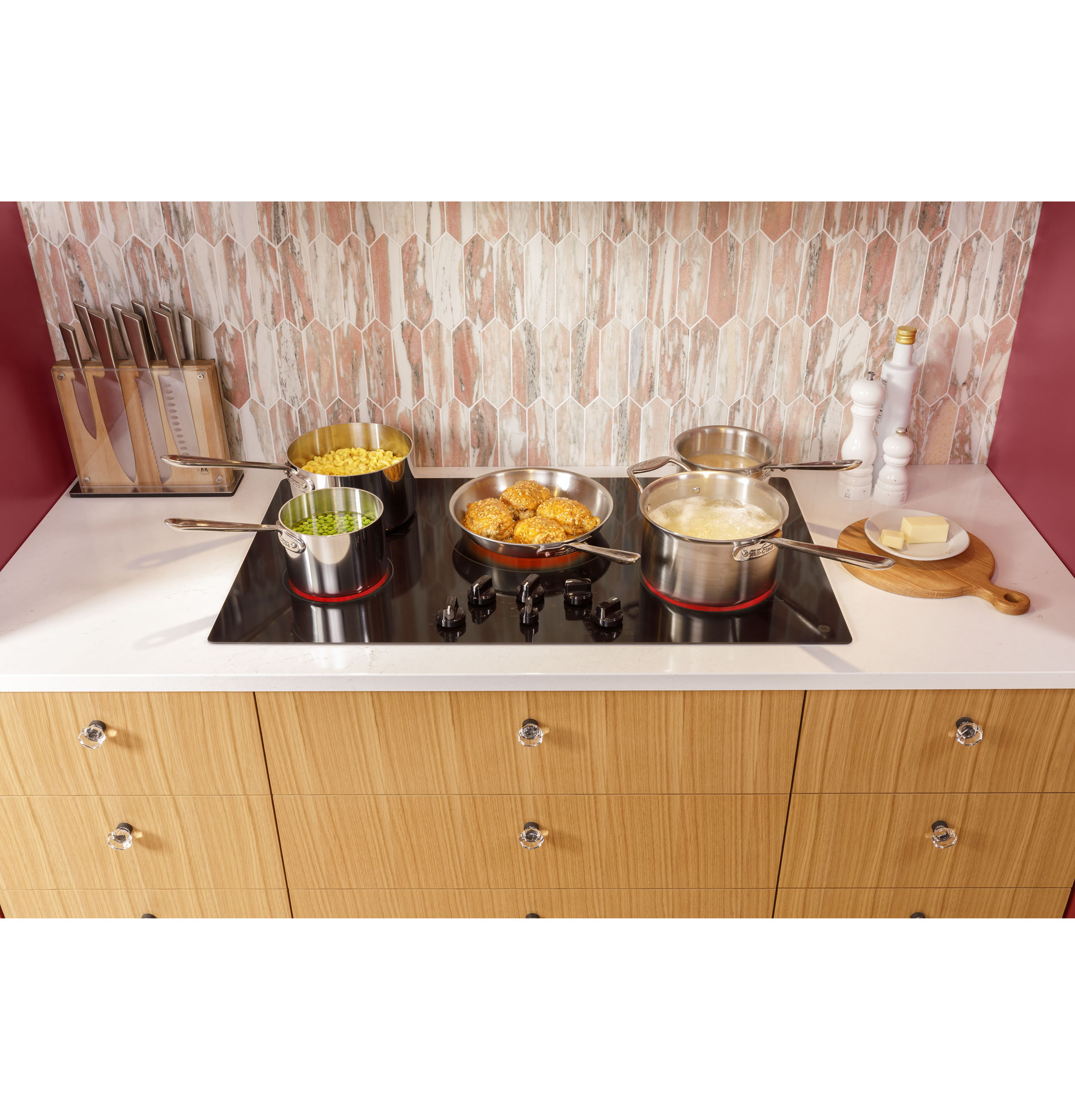 36" Built-In Knob Control Electric Cooktop view 9