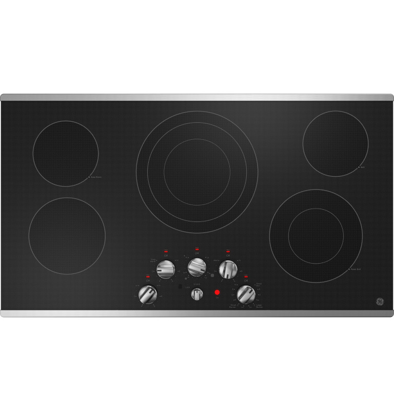 36" Built-In Knob Control Electric Cooktop JEP5036STSS