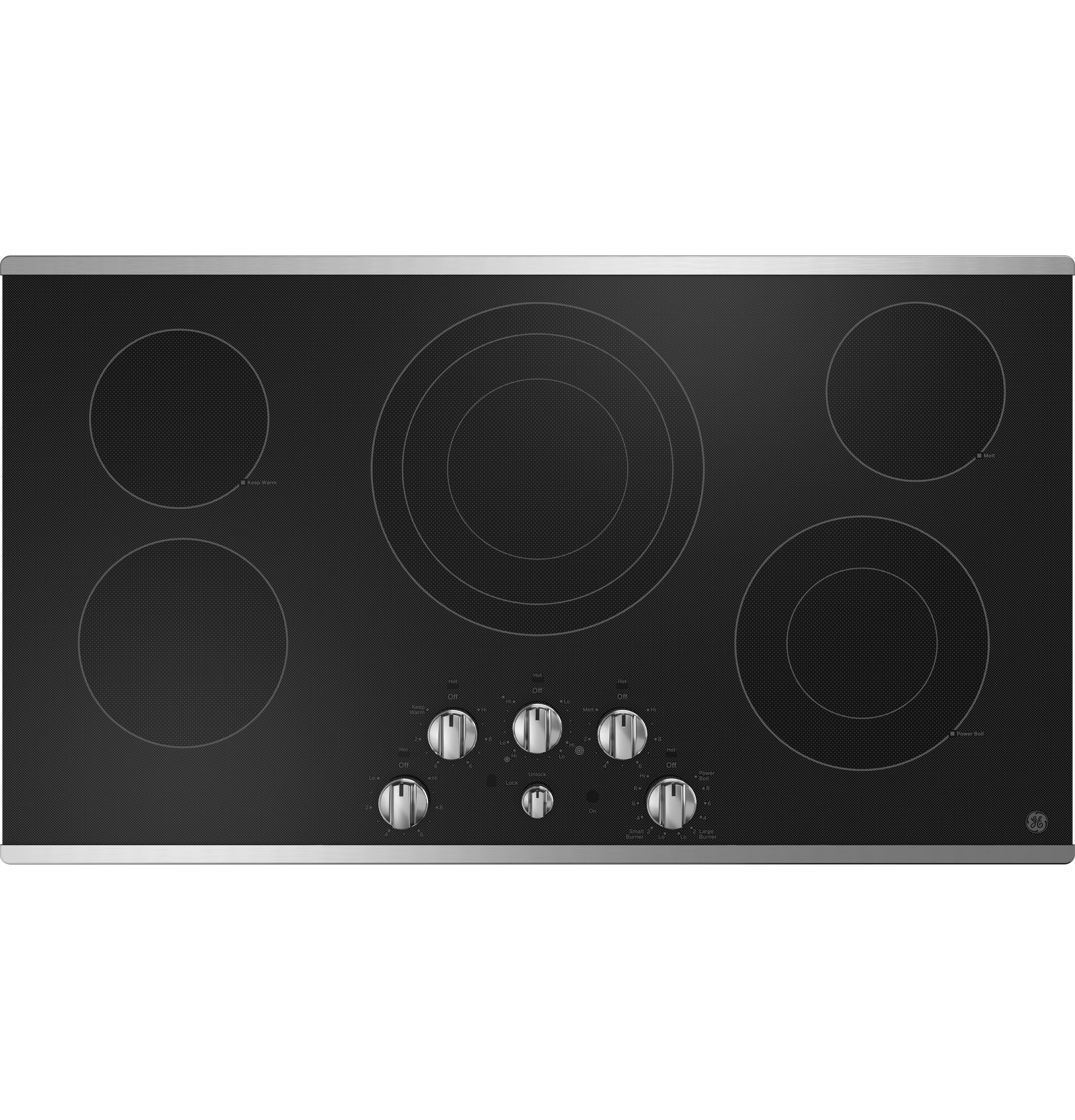36" Built-In Knob Control Electric Cooktop JEP5036STSS