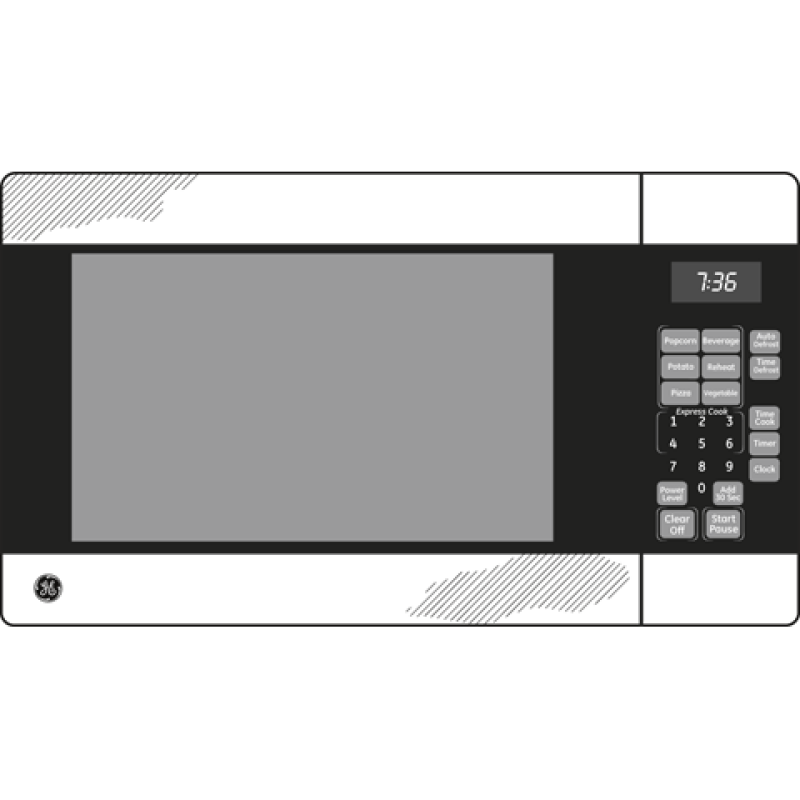 .7 Cu. Ft. Capacity Countertop Microwave Oven JES0736SPSS, product image 6 of 6